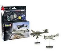 Revell 63770 - Set di modellini Messerschmitt Bf109E & Stuka in scala 1:144 in plastica e accessori