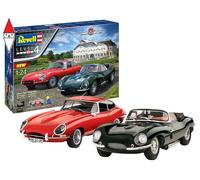 Revell Jaguar 100th Anniversario Set Regalo 2 Kit Pittura & Colla Incluso 1/24