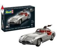 Revell Mercedes-Benz 300 SLR 70th Anniversary 05633 - Modellino in plastica non costruita in scala 1:24, con accessori
