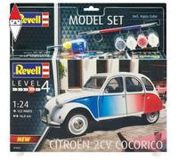 REVELL 1/24 MODEL SET CITROEN 2 CV COCCORICO