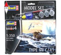 REVELL 1/350 MODEL SET GERMAN SUBMARINE TYPE VII C/41