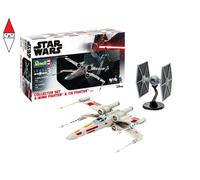 Star Wars Model Kit Regalo Set 1/57 X-wing Fighter & 1/65 Tie Fighter Revell