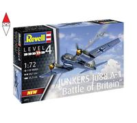 Revell 04972 Junkers Ju88 A-1 Battle of Brita - Modellino fedele all'originale, non laccato