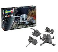 REVELL 1/72 KIT MILITARE 8,8 CM FLAK 37 SD.ANH.202 MODELLISMO MODELLINO AUTO