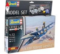 REVELL 63834 MODEL SET F/A-18F SUPER HORNET MODELLO CON ACCESSORI BASE 1/