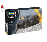 Sd.kfz. 251/1 Ausf. C %2B Wurfr. 40 1:72 Plastic Model Kit 03324 REVELL