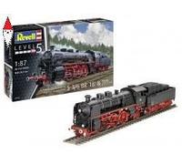 REVELL 1/87 EXPRESS LOCOMOTIVE S3/6 BR18(5) WITH TENDER 2 2 T