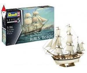 REVELL 1/96 H.M.S. BEAGLE DARWINS HISTORICAL DISCOVERY BARQUE