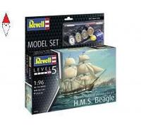 REVELL 1/96 MODEL SET HMS BEAGLE DARWINS HISTORICAL DISCOVERY BARQUE