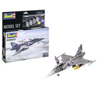 Revell 63776 - Modellino Saab JAS-39C Gripen in scala 1:72, non costruito/non verniciato, in plastica, con accessori