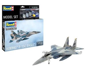 Revell 63778 - Modellino Boeing F-15C Aquila, scala 1:72, in plastica, con accessori