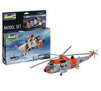 Revell 63785 - Set di modellini Westland Sea King Mk. 41, scala 1:72, non costruito/non verniciato, in plastica, con accessori