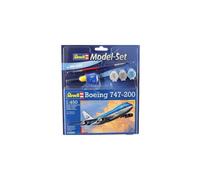 REVELL 63999 MODEL SET BOEING 747-200 MODELLO CON ACCESSORI BASE 1/450