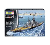 Revell 75183 Starter Kit Battleship USS New Jersey scala 1:1200 Kit modello in plastica non costruita con accessori