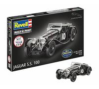 Revell 77752 - Starter Kit Jaguar SS 100, scala 1:32, in plastica, con colori di base, colla per modellini e pennello