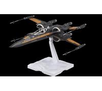 Revell Bandai Original 01216 Star Wars Poe's X-Wing Fighter - Kit modellino in plastica non costruito, precolorato, non incollato, con base per display