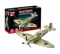 Revell Brick System 00962 Iron Maiden Spitfire MK.II Aces High - Kit modellino in mattoni, scala 1:18, non costruito, 52,5 cm di lunghezza, oltre 2.500 pezzi, include statuetta Eddie, espositore e