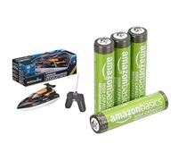 Revell Control Barca RC Spring Tide, & Batterie AAA Ricaricabili Amazon Basics 4 pz, 850mAh