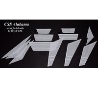 Revell CSS Alabama 1:96 - set di vele pronte per l'avvolgimento per modello
