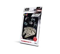 Revell Easy-Click 01100 - Kit modellino in plastica, motivo: Millennium Falcon (Han Solo) di Star Wars, in scala 1:241, non costruito, precolorato, a incastro (non colla)
