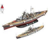 Revell 05637 - 1/700-1/1200 Geschenkset The Legendary Bismarck - Nuovo
