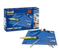 Revell Hobby Tool Kit Pro - con modello essenziale e strumenti per hobby, taglierina laterale, coltello di precisione, pinzette, 6 lime ad ago, trapano a mano, 3 punte da trapano e taglio opaco, 30 x