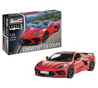 Revell Kit modellino I Corvette C8 Coupé I Livello Dettagliato 3 Kit Auto I 100 Pezzi I Scala 1:25 I per Bambini e Adulti dai 10 Anni in su