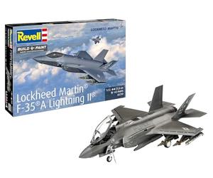 Revell Lockheed Martin F-35A 03799 - Modellino aeromobile da combattimento in scala 1:72, non costruito/non verniciato, in plastica, modellato