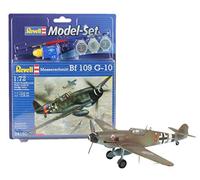 Revell- Messerschmitt Bf-109 Aeromodello in Kit da Costruire, Colore Marrone, 64