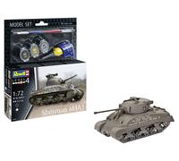 Revell Model Set 63290 Sherman Tank M4A1 1:72 Scale Unbuilt/Unpainted Plastic Mo