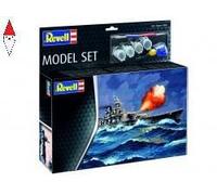 Battleship Gneisenau Model Set Plastic Model Kit REVELL