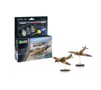 REVELL MODEL SET SPITFIRE Mk.Ia & HURRICANE Mk.I KIT 1:144 - RV63771