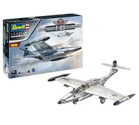 Revell Northrop F-89 Scorpion 05650 - Modellino in plastica non costruita in scala 1:48, con colla professionale Contacta, pennello e colori Aqua Color selezionati, 05650