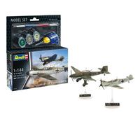 REVELL RV63770 MODEL SET MESSERSCHMITT BF109E & JUNKERS JU87B KIT 1:144 Modellin