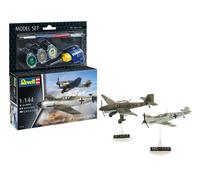 REVELL SCALE VARIE KIT AEREO MODEL SET MESSERSCHMITT BF109E JUNKERS JU87B AUTO