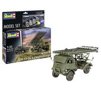 Revell Set 63338 W.O.T. 8 BM-13-16 Katyusha/Cargo-Kit modello in plastica non costruito/non verniciato in scala 1:35 con accessori