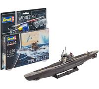 Revell - Set di modelli sottomarini tedeschi tipo VII C/41, 1/350, 65154