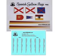 Revell Spanish Galleon 1:96 - set di bandiere e bilance da disegno per modello