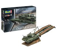 Revell Kit 1:76-Churchill A.V.R.E. Tanker, Colore Non Verniciato, 03297