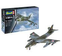 Revell Kit modello in scala Hawker Hunter FGA.9 1:144 Non verniciato 03833