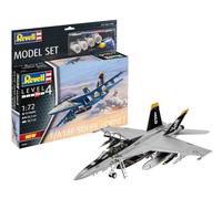 REVELL 63834 MODEL SET F/A-18F SUPER HORNET MODELLO CON ACCESSORI BASE 1/