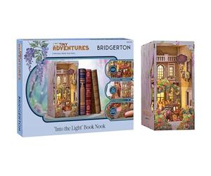 Revell Tiny Adventures Tiny Adventures - Bridgerton Into the Light Book Nook - con illuminazione a LED, miniatura 3D fai da te in legno