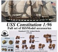 Revell USS Constitution 1:96 - Set completo di accessori premium - kit defini...