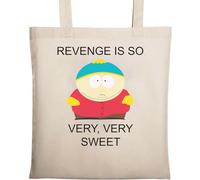 Revenge is so Very Very Sweet - Borsa tote in cotone ecologico naturale, beige