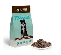 REVER EB15 Cibo completo secco per cani adulti senza grano con salmone fresco - alto in proteine con 65% di ingredienti di origine animale - Aiuta la digestione e la salute della pelle, 1,5 kg