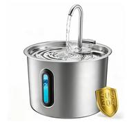 REVER Fontanella per Gatti in Acciaio, Inox 2,2 L Fontana Automatica