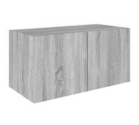 Revera Armadietto da Parete Grigio Sonoma 80x39x40cm Legno Multistrato