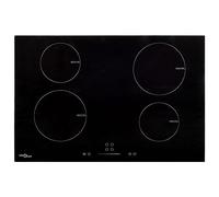 AX Piano Cottura Incasso Cucina Nero 77x52x5.8cm Induzione Vetro Touch New 51439