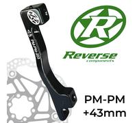 Reverse Adattatore Postmount Per Pinza Freno PM-PM Ø203mm +43mm Nero