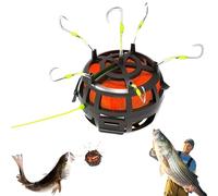 Reverse Bottom Bait Cage Fishing Hook, 360° Floating Bait Cage Fishing Hook, compatibile con polvere, pellet e blocco Baits for Carp, Catfish (n. 11)